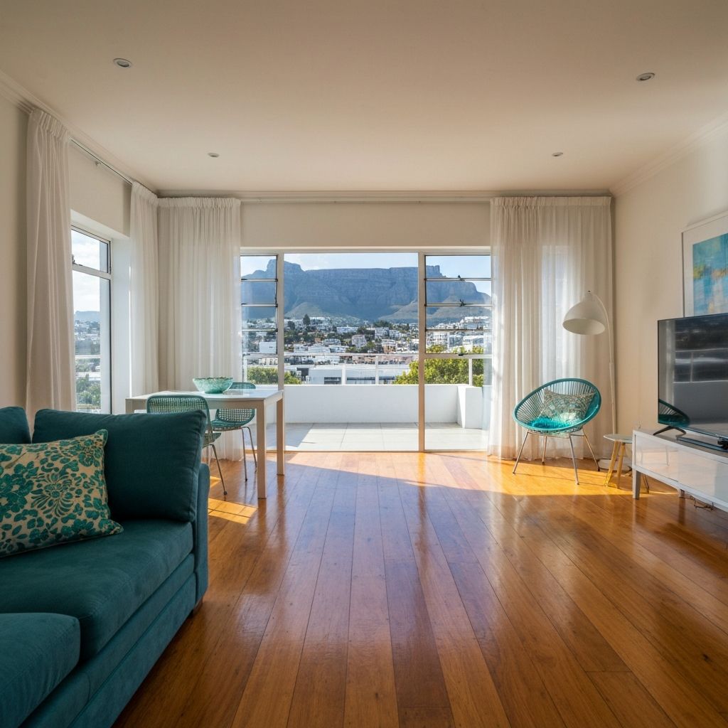 Freshly cleaned Cape Town home interior